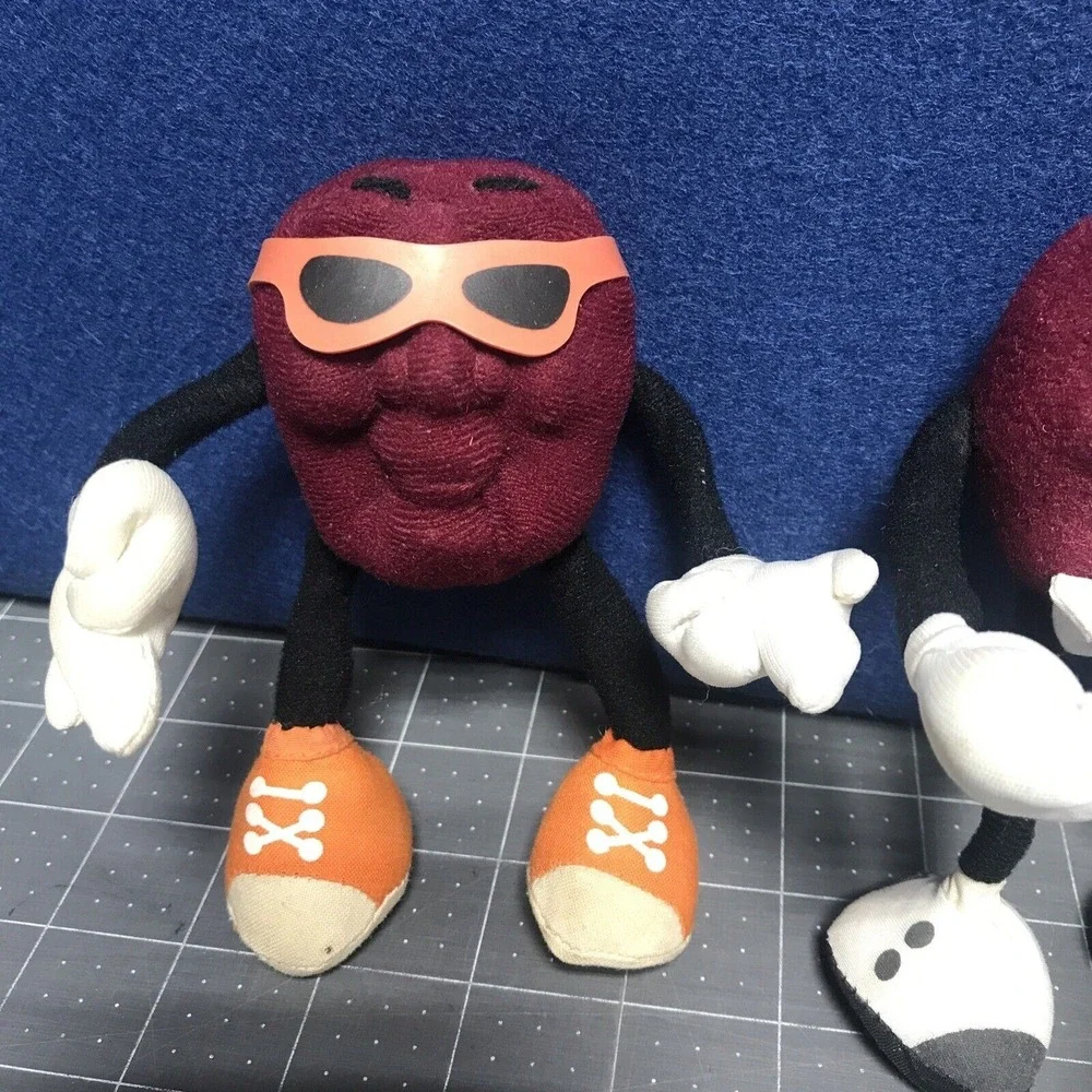 4 California Raisins Flocked Applause Bendable Plush‎ 1 PVC Walker Not Working